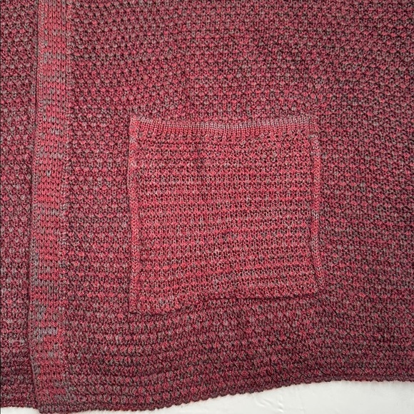 BDG burgundy and teal oversized open cardigan with pockets - Picture 10 of 10